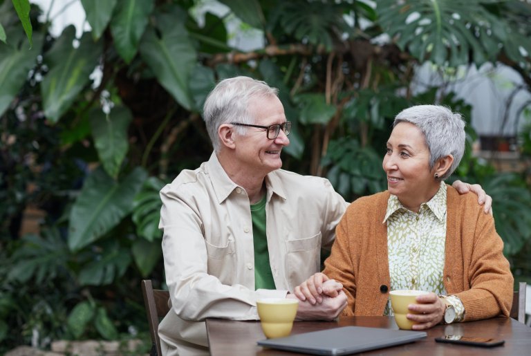 a senior couple